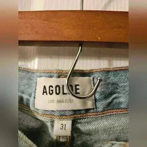 AGOLDE Riley High Rise Straight - Picture 6 of 7